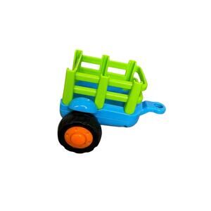 Hulie Toys Go Friction Blue And Green Wagon animal Trailer Replacement Vehicle